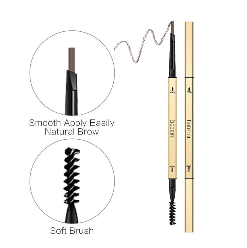 Waterproof Dual-End Eyebrow Pencil for Natural & Bold Brows