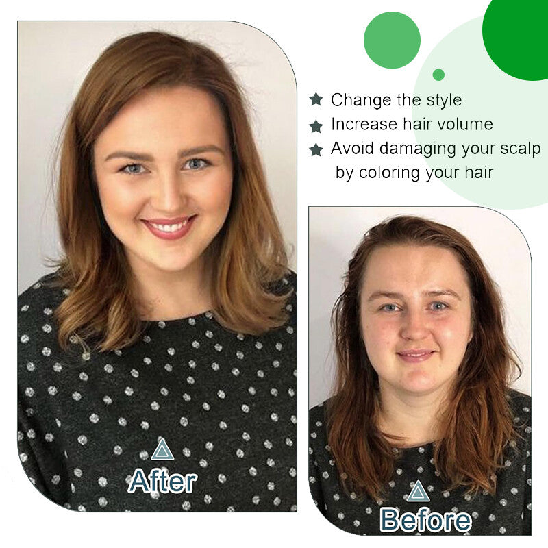 Clip-In Human Hair Topper with Lace Base - Remy Hair for Thinning Hair