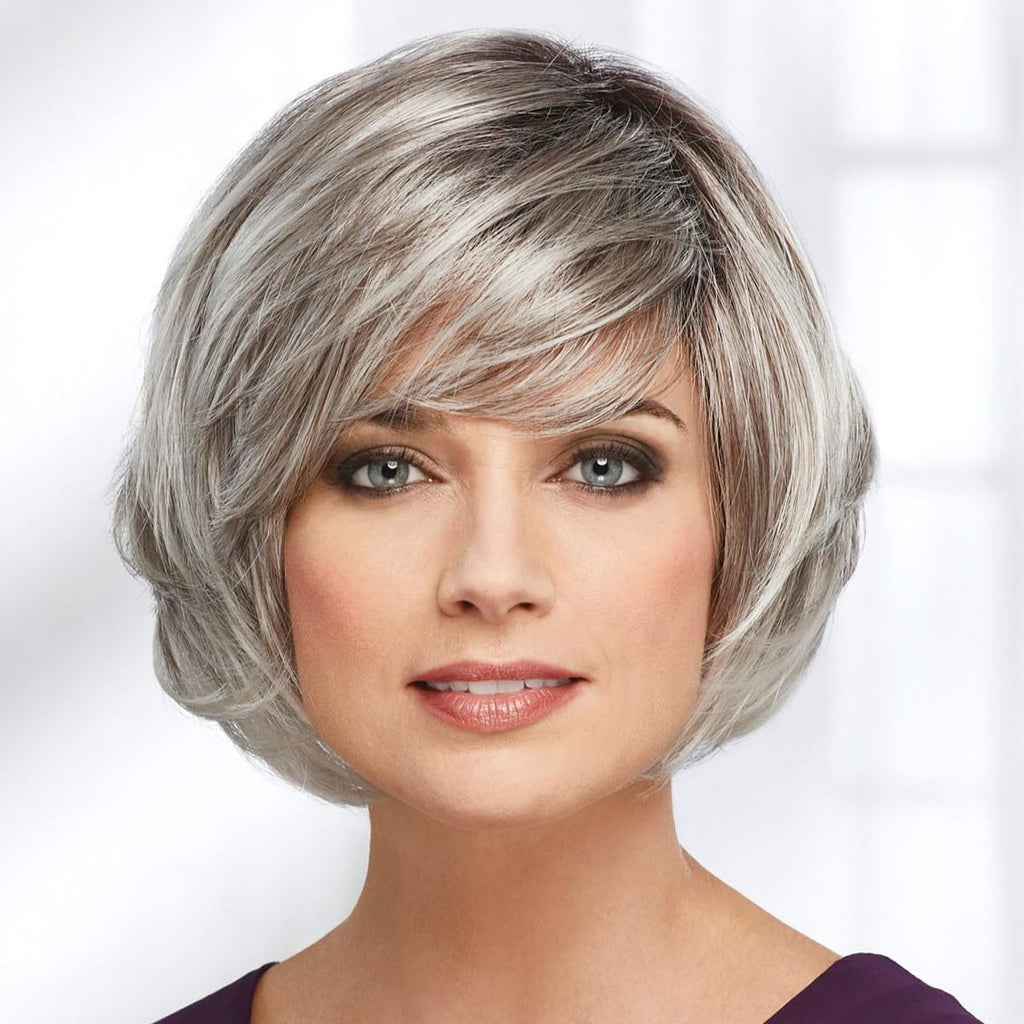Lightweight Bob Wig with Bangs - Multiple Colors, Modern Style