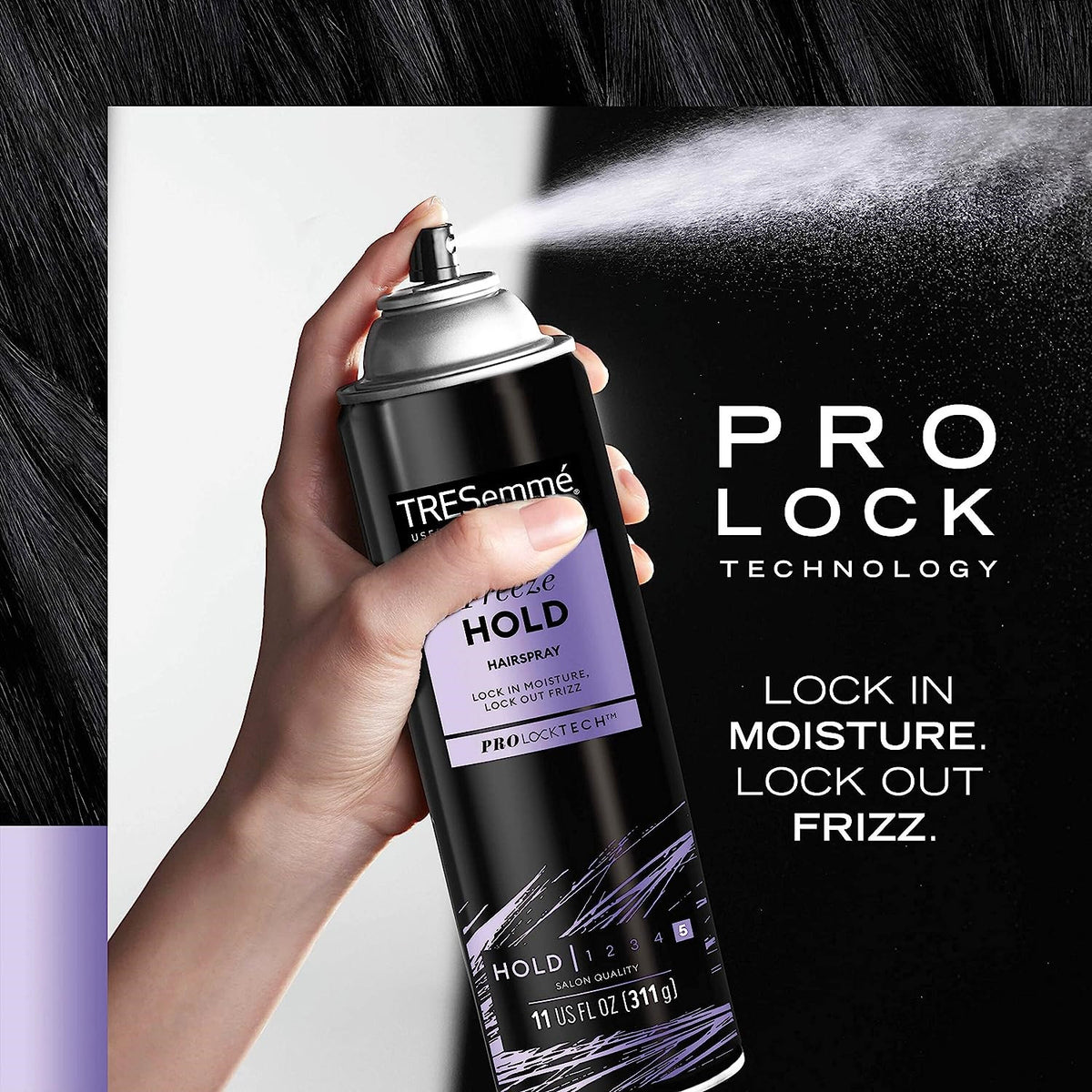 TRESemmé Freeze Hold Hairspray Pack of 6 - 24-Hour Frizz Control & All-Day Style