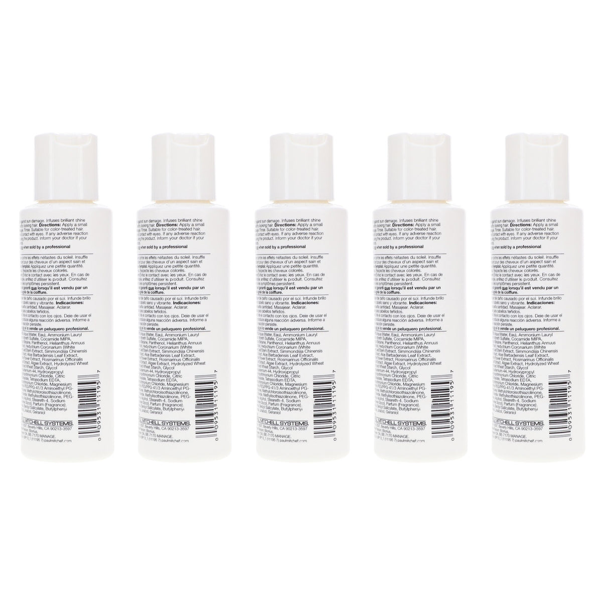 Paul Mitchell Color Protect Daily Shampoo 3.4 oz 5 Pack - Sulfate & Paraben-Free