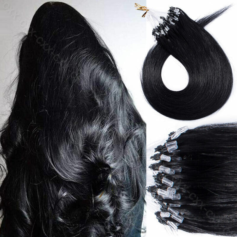 Micro Loop Hair Extensions 300PCS - Remy Human Hair for Natural Look