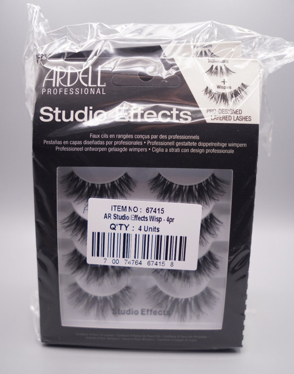 Ardell Wispies False Eyelash Set - 4 Boxes of 4 Pairs Dramatic Volume & Natural Curl