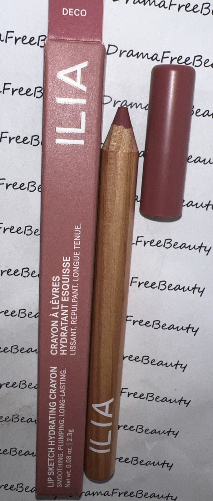 Ilia Lip Sketch Hydrating Lipstick & Lip Liner Crayon in Deco 2.3g