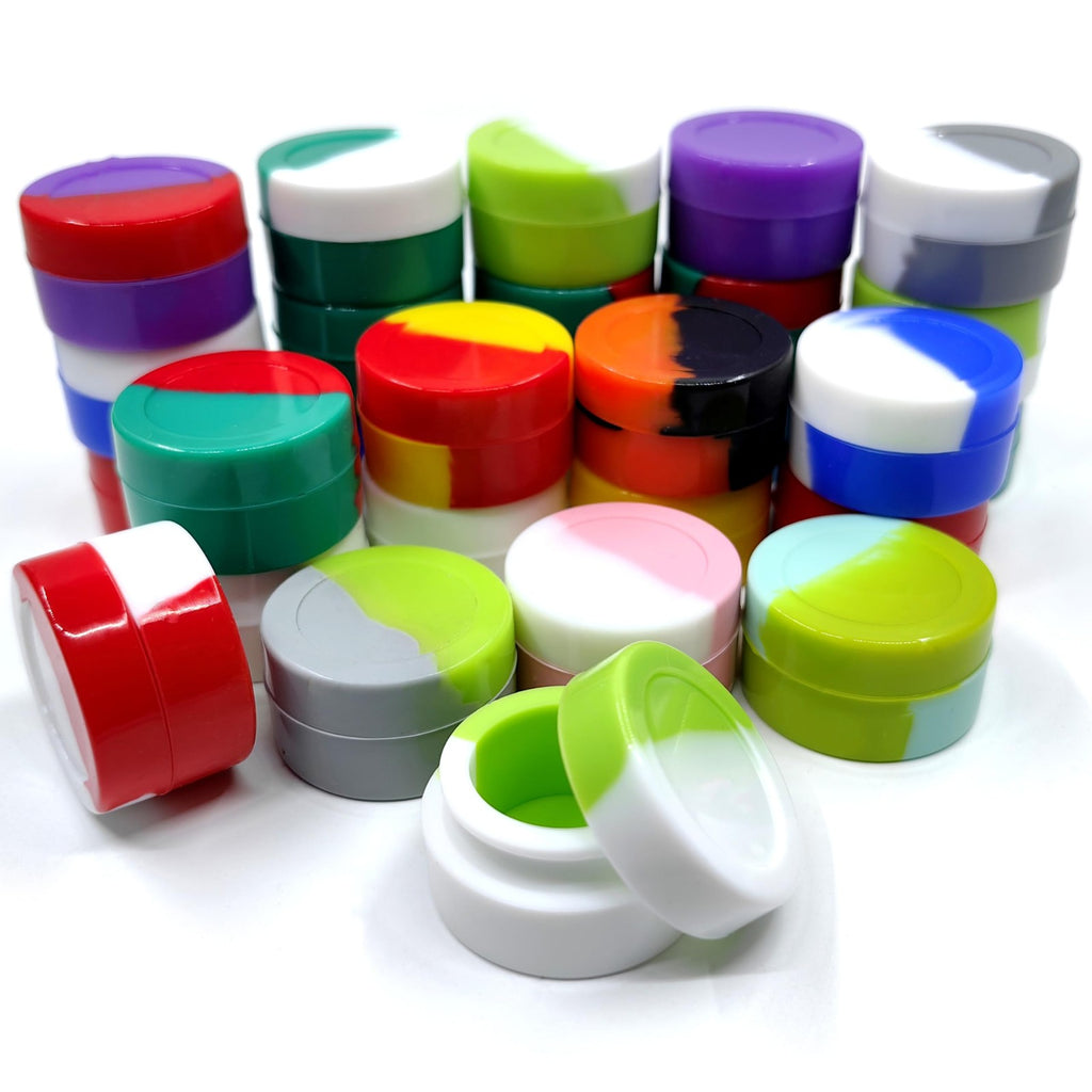 50-Pack 5ml Silicone Storage Jars – Non-Stick, Multi-Use Containers for Wax, Cosmetics, Skincare