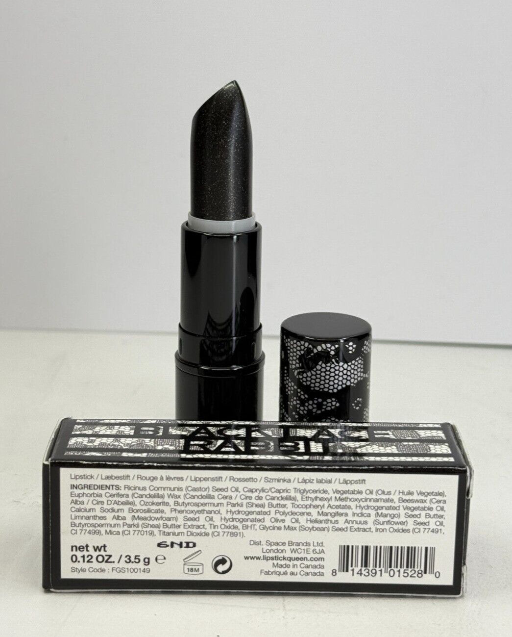 Black Lace Rabbit Lipstick - 0.12 oz Long-Wear Lip Color