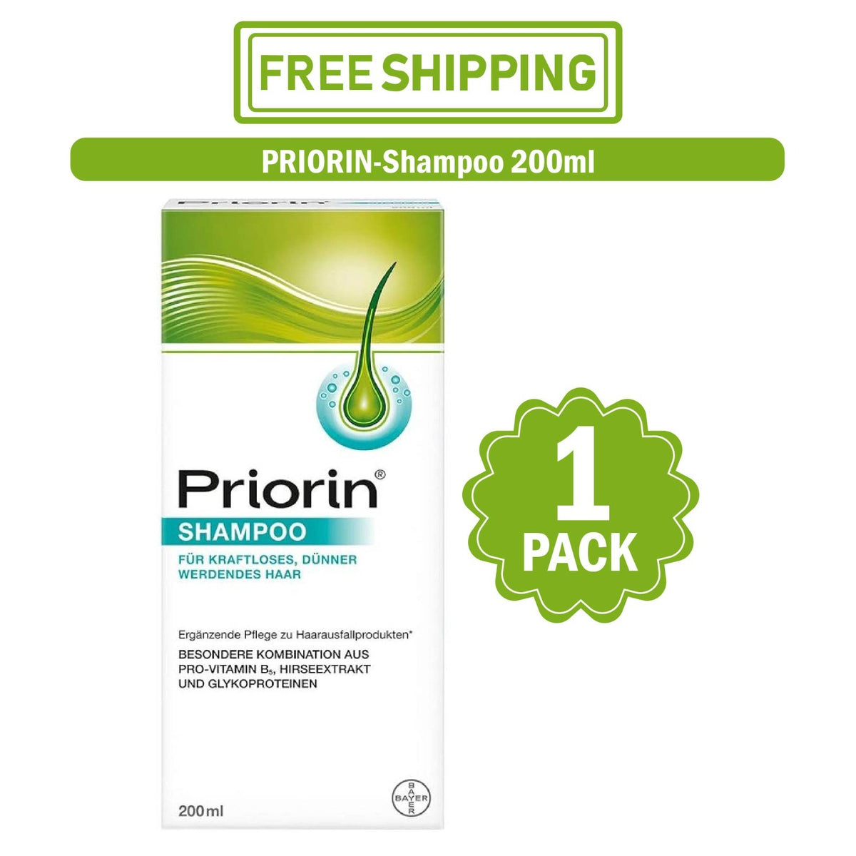 Hair Loss & Thinning Hair Strengthening Shampoo 200ml for Weak Hair
