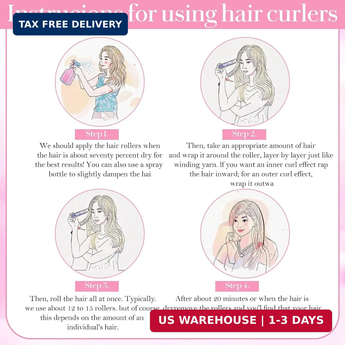 10pcs Hair Root Volumizing Clips for Volume and Styling - Pink