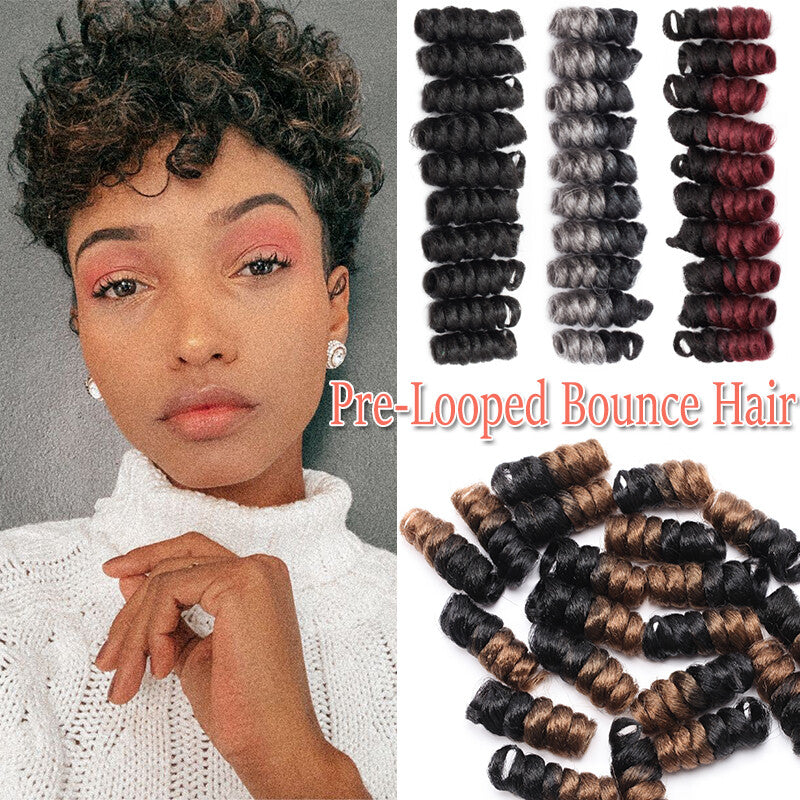 Natural Short Jamaican Bounce Crochet Hair Extensions Spring Braid