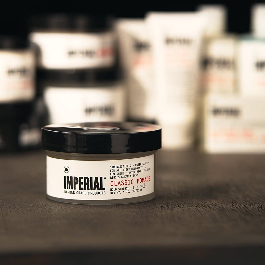 Water-Based Hair Pomade 6 oz - Strong Hold, Low Shine, Easy Rinse