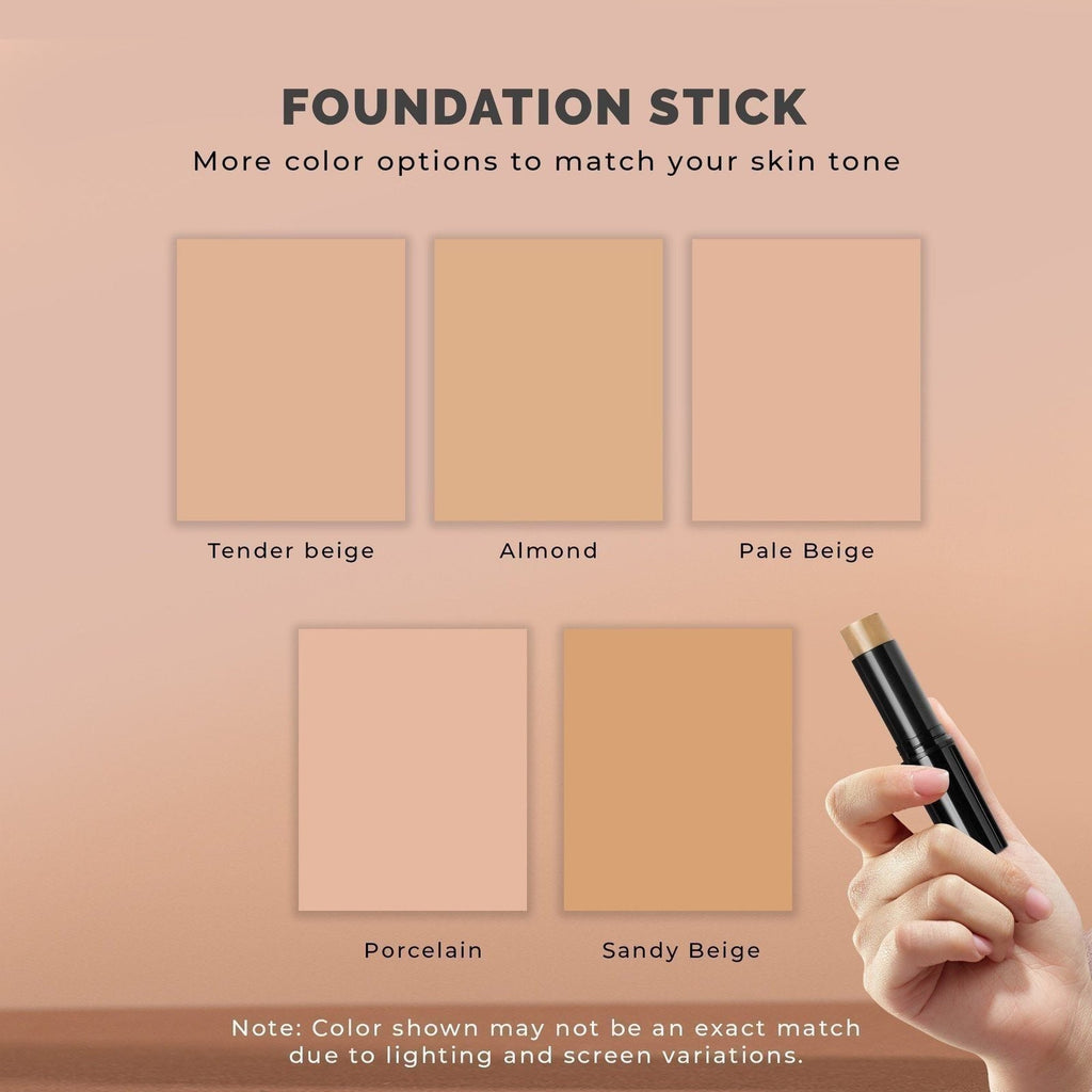 Foundation Stick Concealer - Full Coverage Creamy Finish in Almond