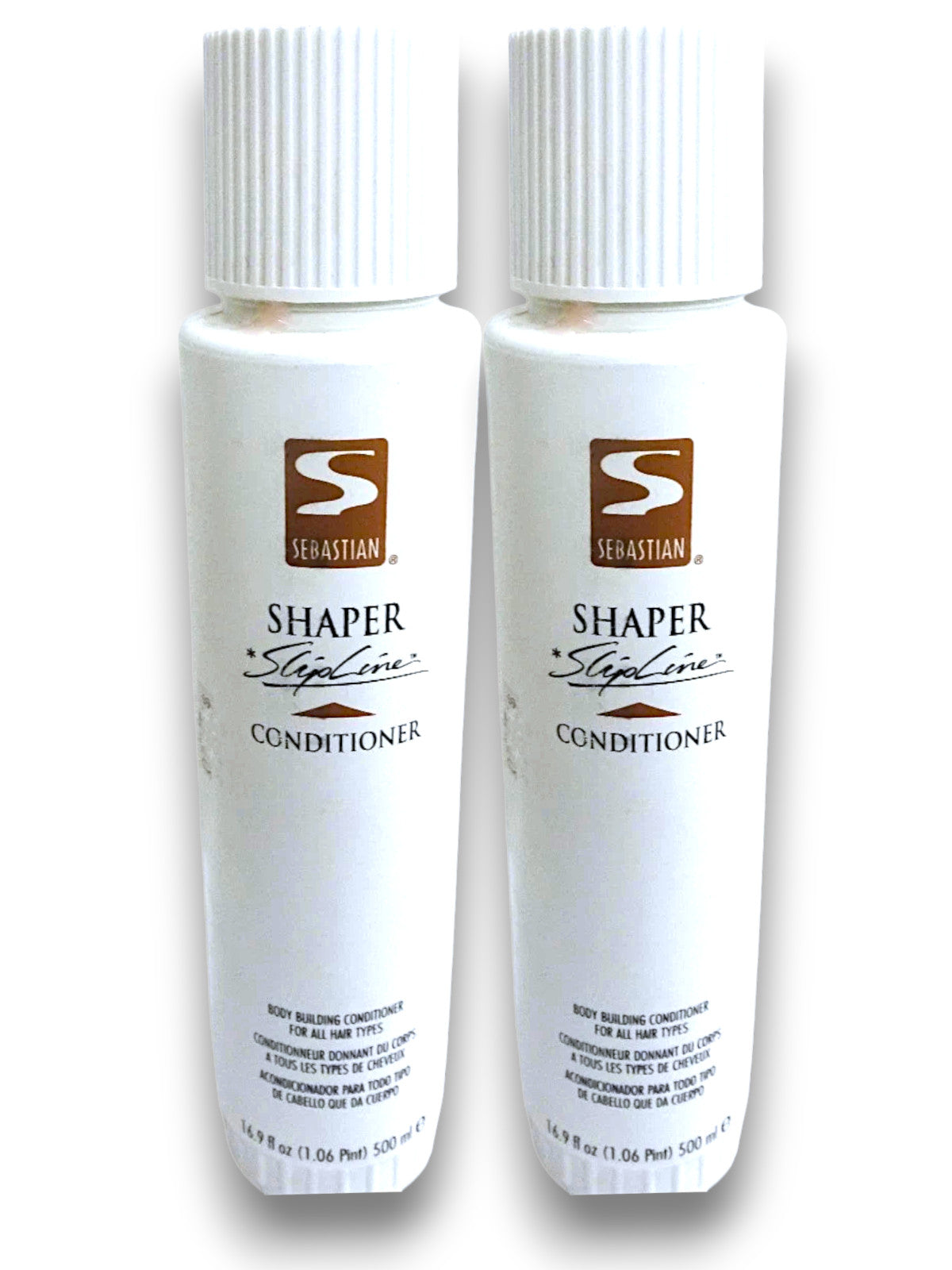 Sebastian Shaper SlipLine Conditioner 16.9 oz - Body Building Hair Conditioner, Lot of 2