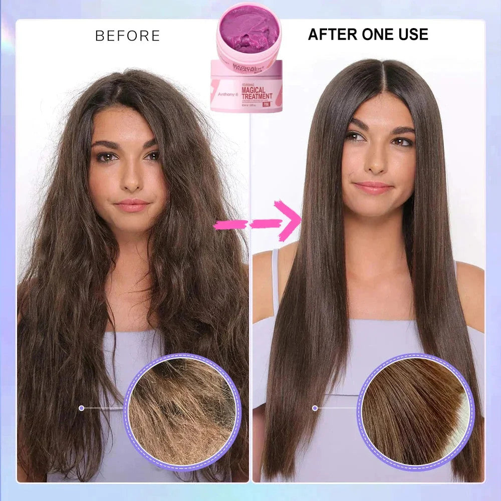 Keratin Hair Mask 5 Seconds Repair Damaged Frizzy Hair Deep Moisturizer