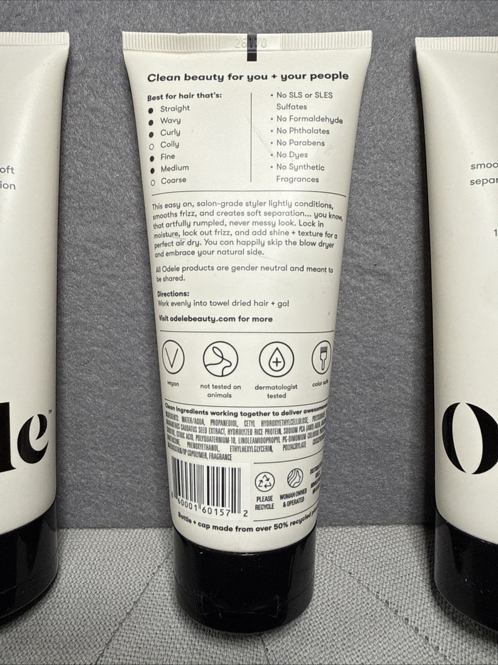 Lot of 3 Odele Air Dry Styler Serums for Light Moisture 6 fl oz