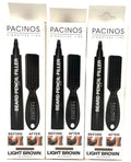 Beard Pencil Filler Kit with Brush - Light Brown, Pack of 3 for Grooming