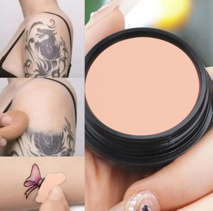 Waterproof Full Coverage Concealer for Tattoos & Scars – Natural Finish