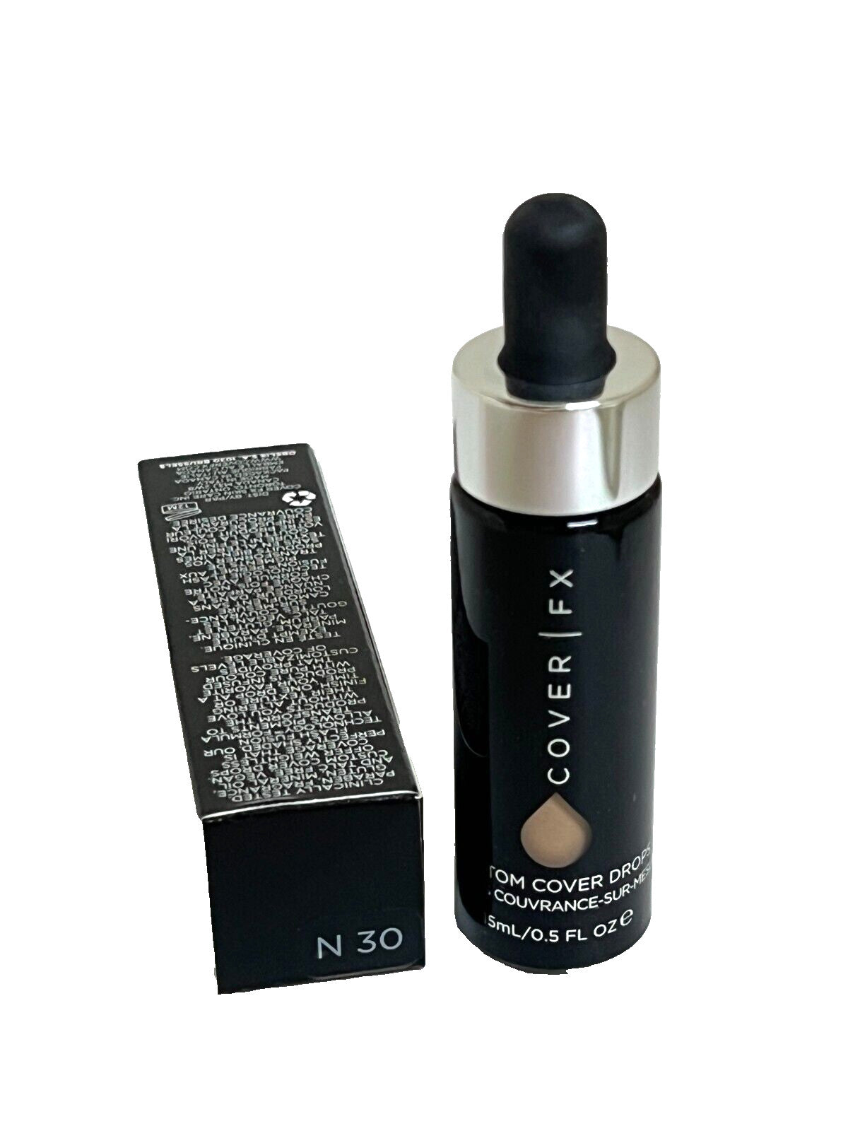 Cover FX Custom Cover Drops Foundation N 0.5 oz - Buildable Flawless Coverage