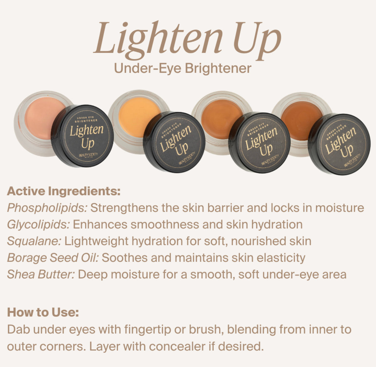 Brighten & Neutralize Dark Circles Under Eye Brightener - Multiple Shades