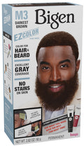 Men's Hair & Beard Color Kit - Darkest Brown 2 Pack - No Mess, Gentle Formula