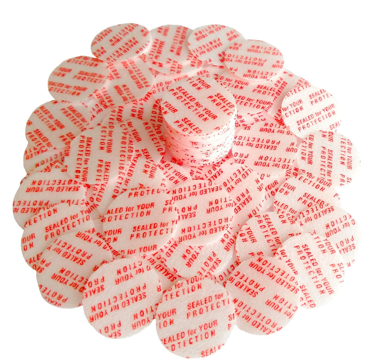 89mm Pressure Sensitive Seal Liners for Jars - No Induction Sealer Needed, 30/50/100/200+