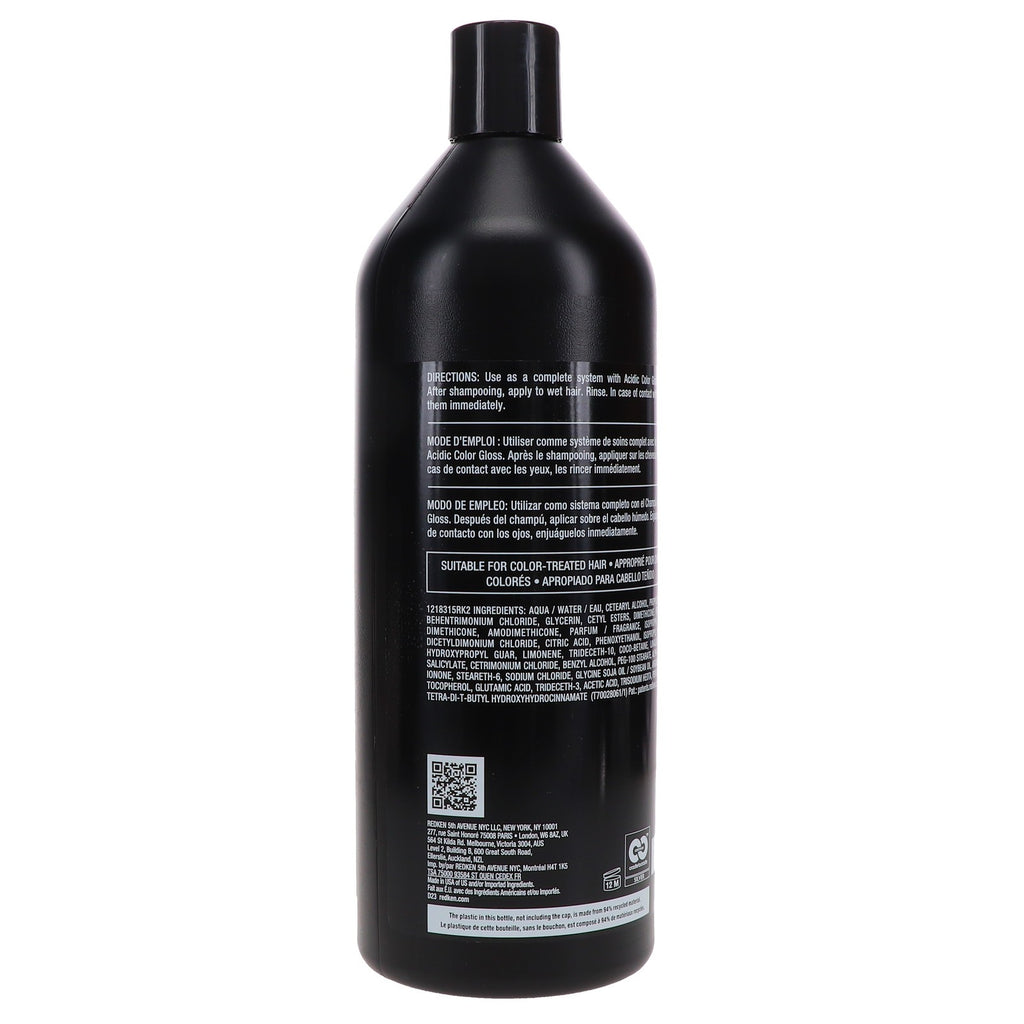 Redken Acidic Color Gloss Conditioner 33.8 oz for Color-Treated Hair - Sulfate-Free Shine