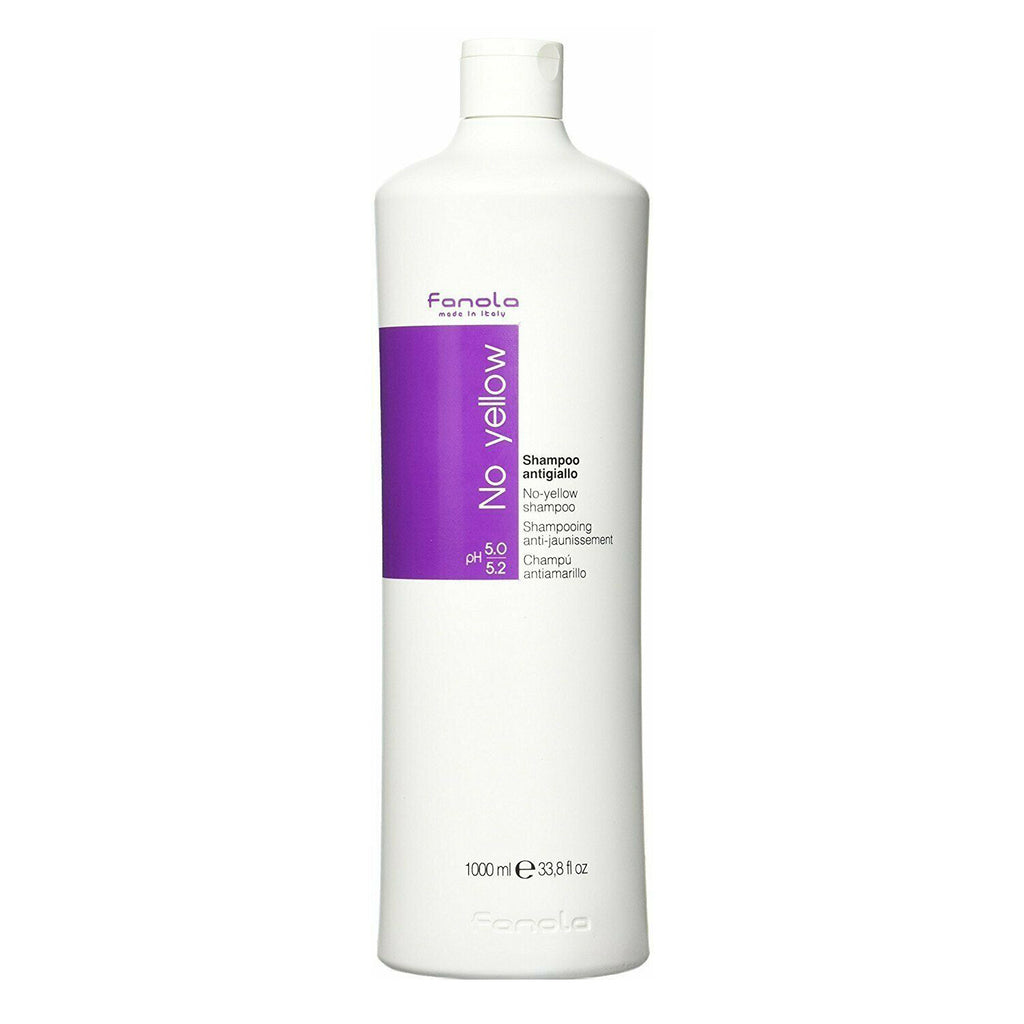 Fanola No Yellow Purple Shampoo for Gray and Blonde Hair 33.8oz