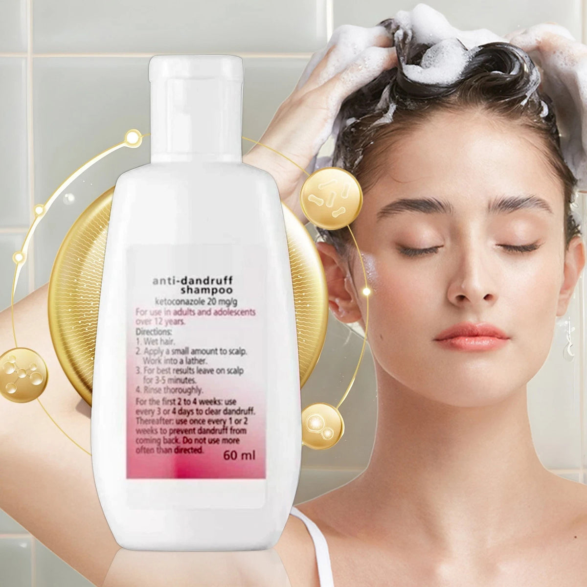 Anti-Dandruff Shampoo 2-Pack for Scalp Relief & Flake Control