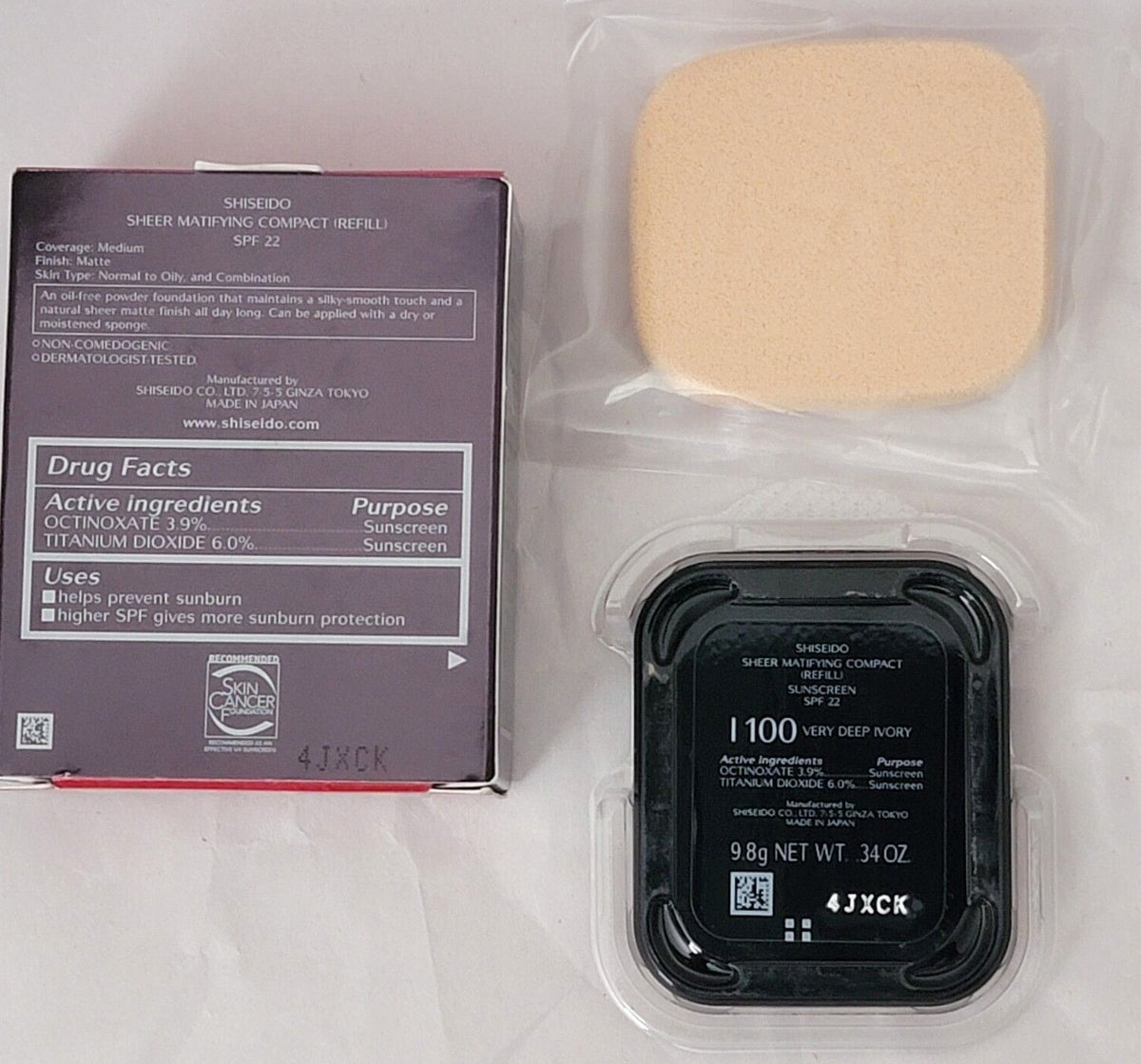 Matifying Compact Foundation Refill - Long-Lasting Oil-Free Makeup