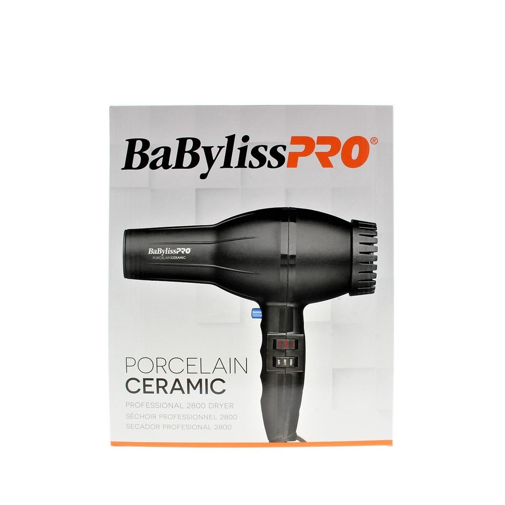 BaBylissPRO Porcelain Ceramic Professional Hair Dryer 2800W Ionic Technology