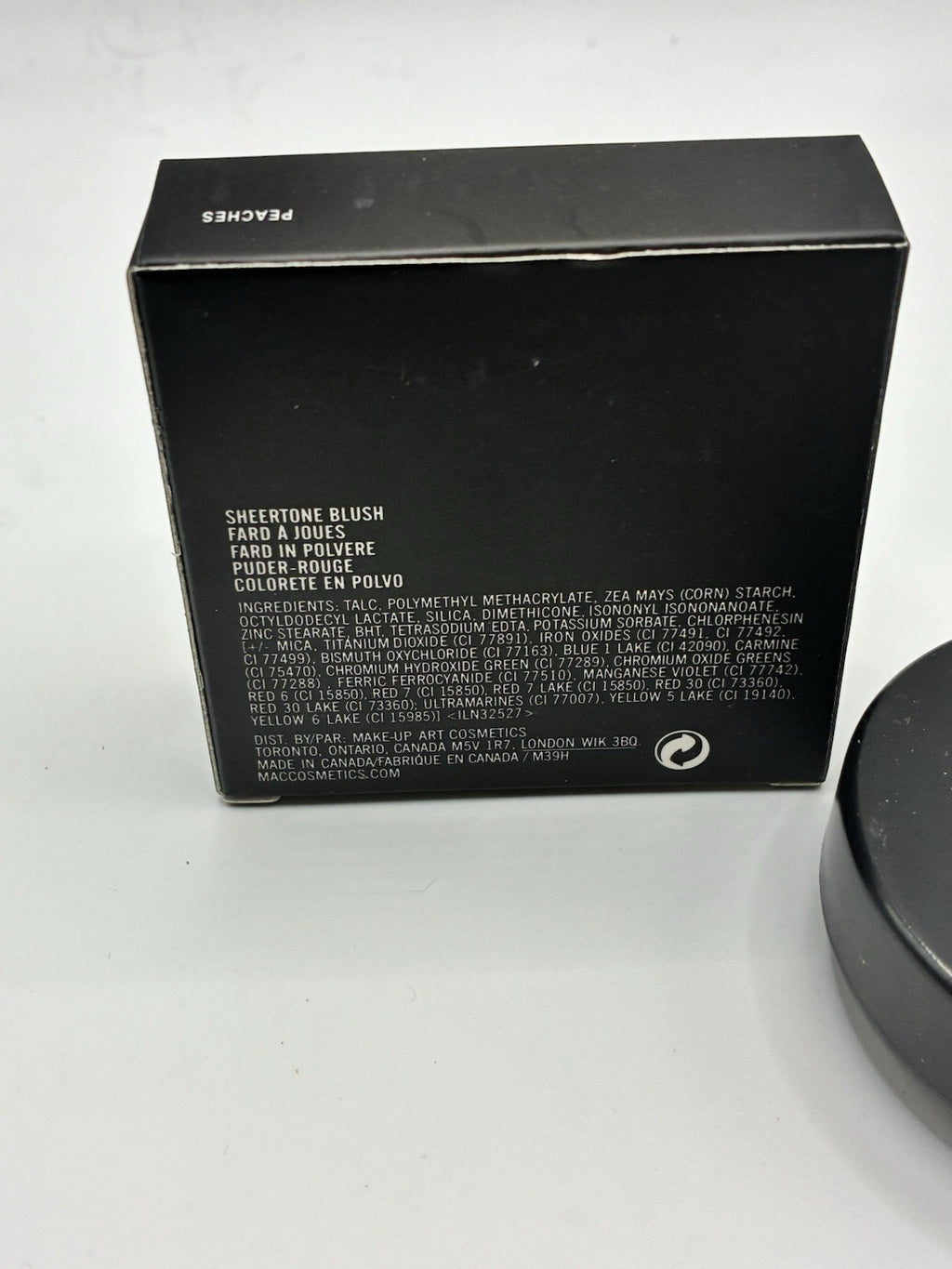 MAC Sheertone Blush Peaches 6g Natural Matte Finish Makeup