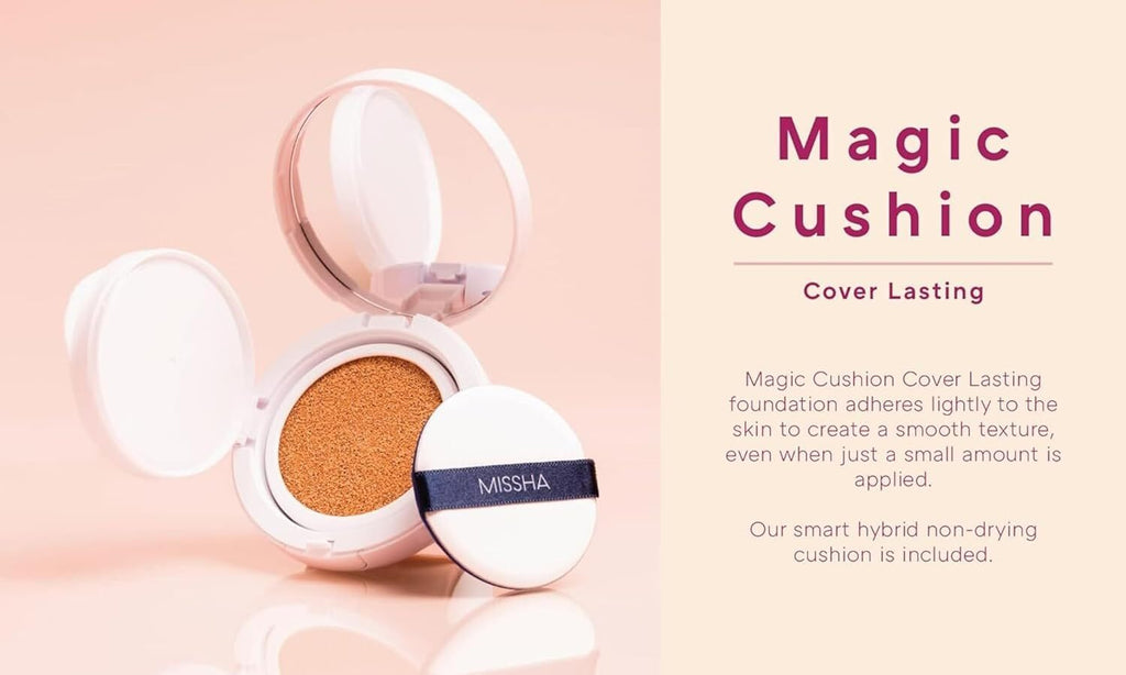Missha Magic Cushion Foundation SPF50 with Flawless Coverage & Dewy Finish