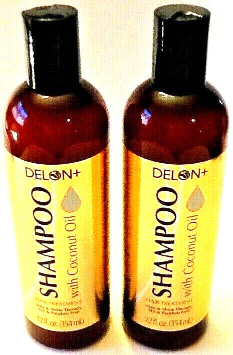 2 Pack Coconut Oil Shampoo for Hair & Scalp - 12 oz Each