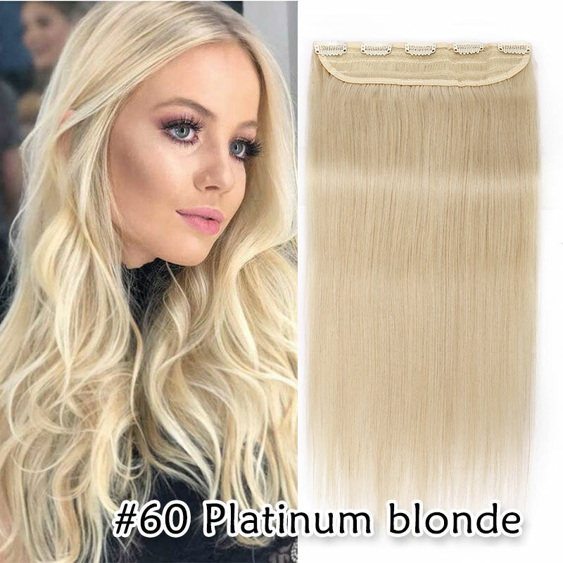 Thick Long Ombre Clip-In Hair Extensions - Human Remy Full Head Set
