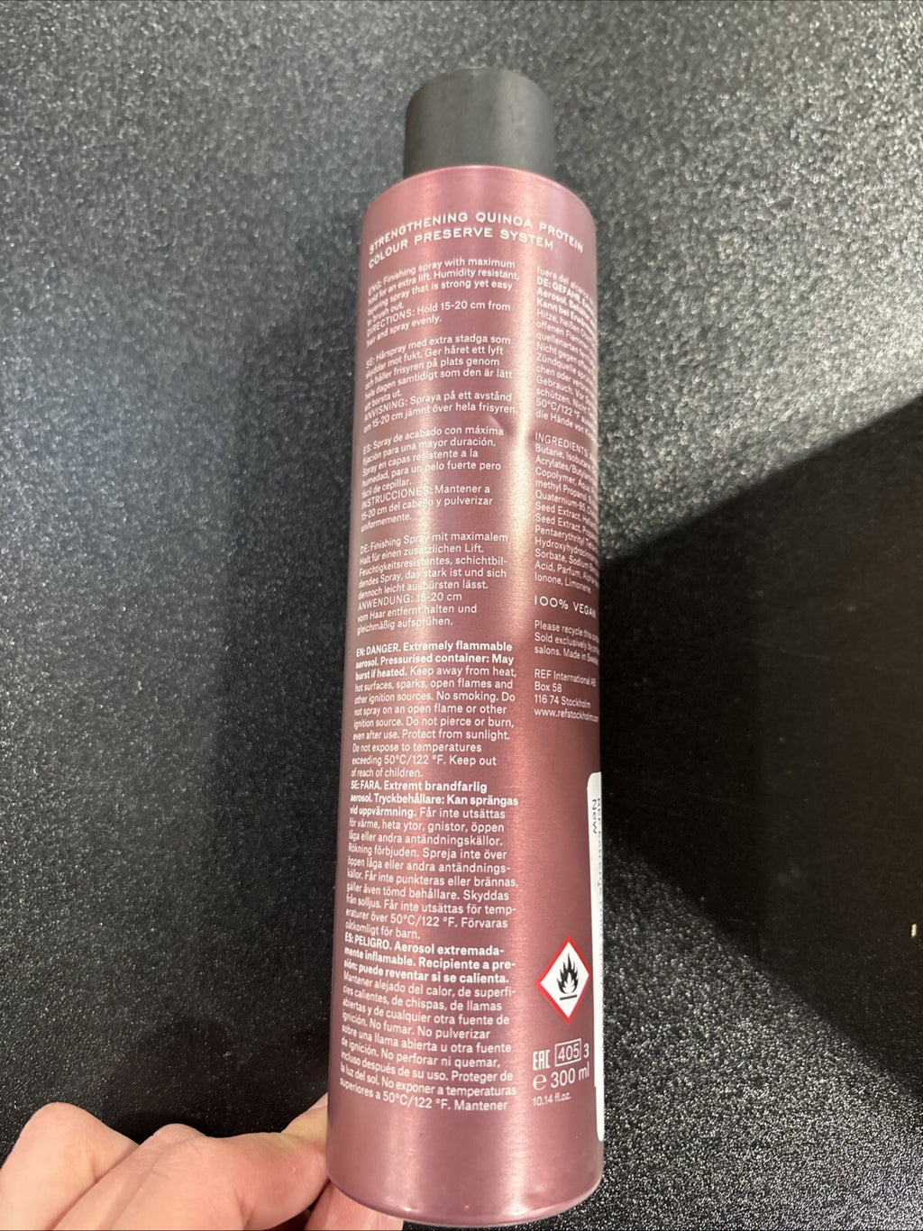 REF Extreme Hold Hair Spray No525 10.14 Fl Oz - Strong Styling Finish