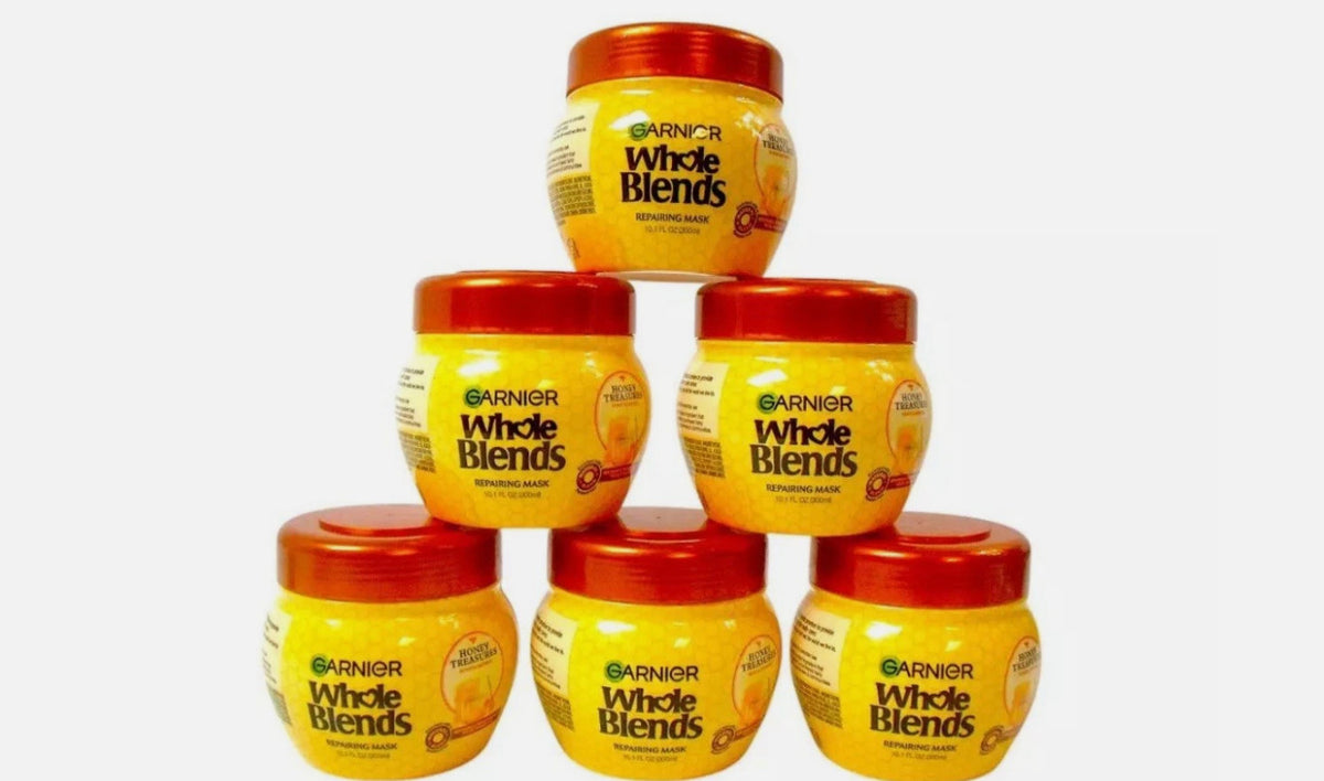 (Lot of 6) Garnier Honey Treasures Hair Mask for Dry Hair 10.1 oz - Repairing Treatment