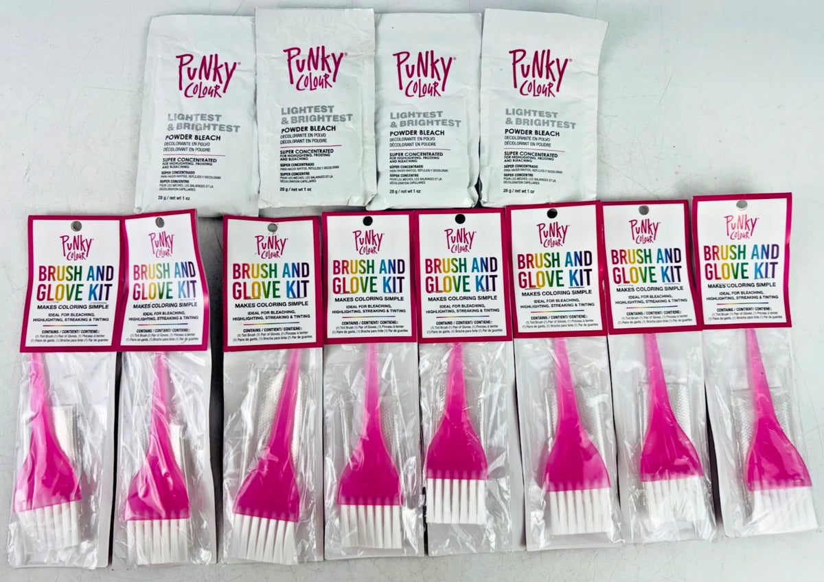 Punky Colour Lightest & Brightest Power Bleach Kit with Brush & Gloves