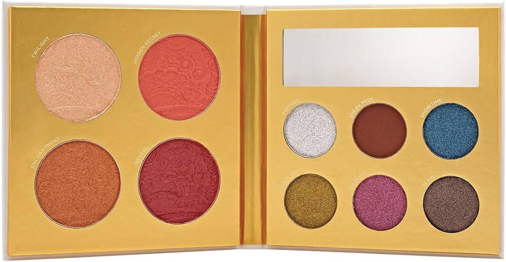 PUR Midnight Masquerade Face Palette - 10-Piece Cosmetic Palette Sealed Box