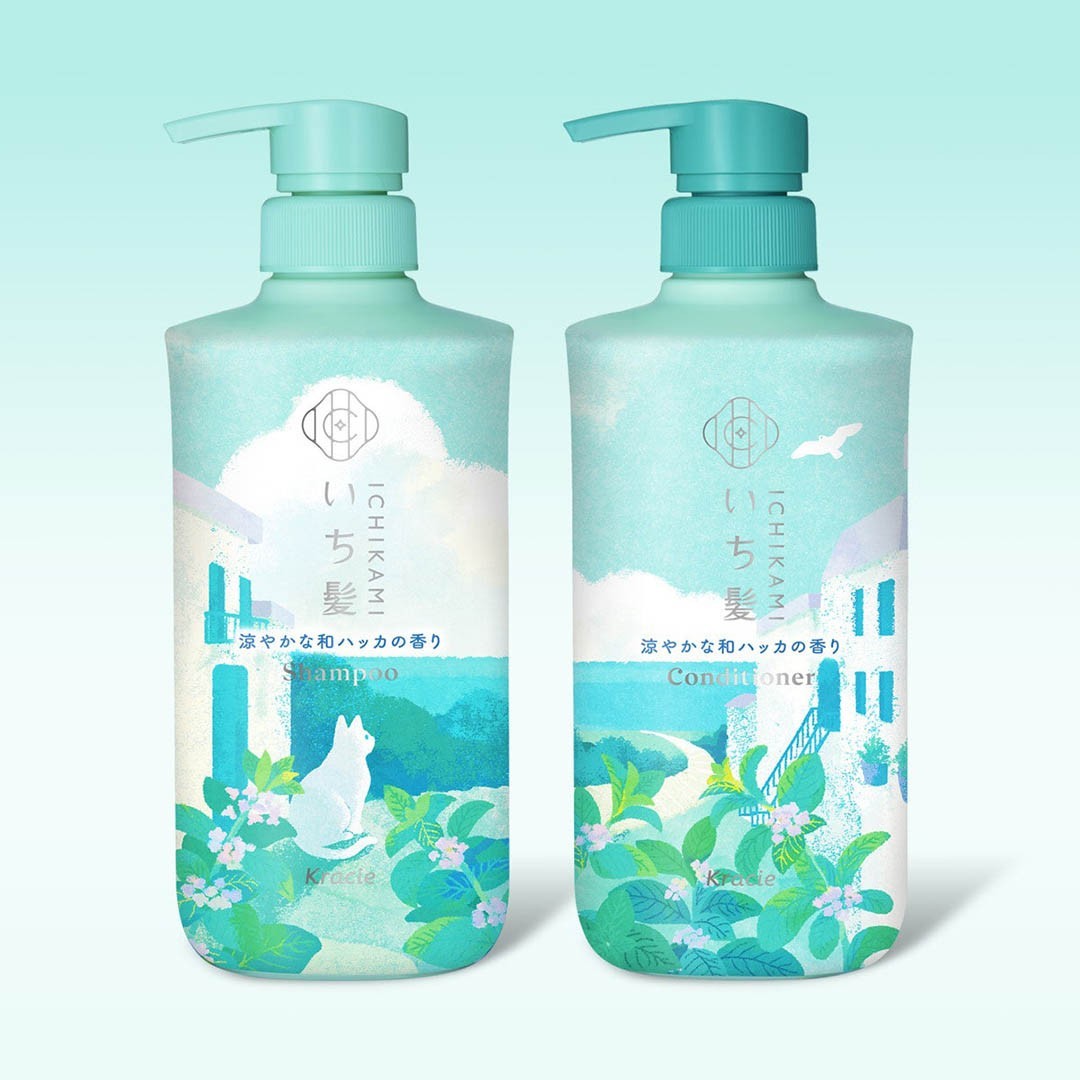 Mint Hair Care Shampoo & Conditioner Set - Refreshing Japanese Fragrance