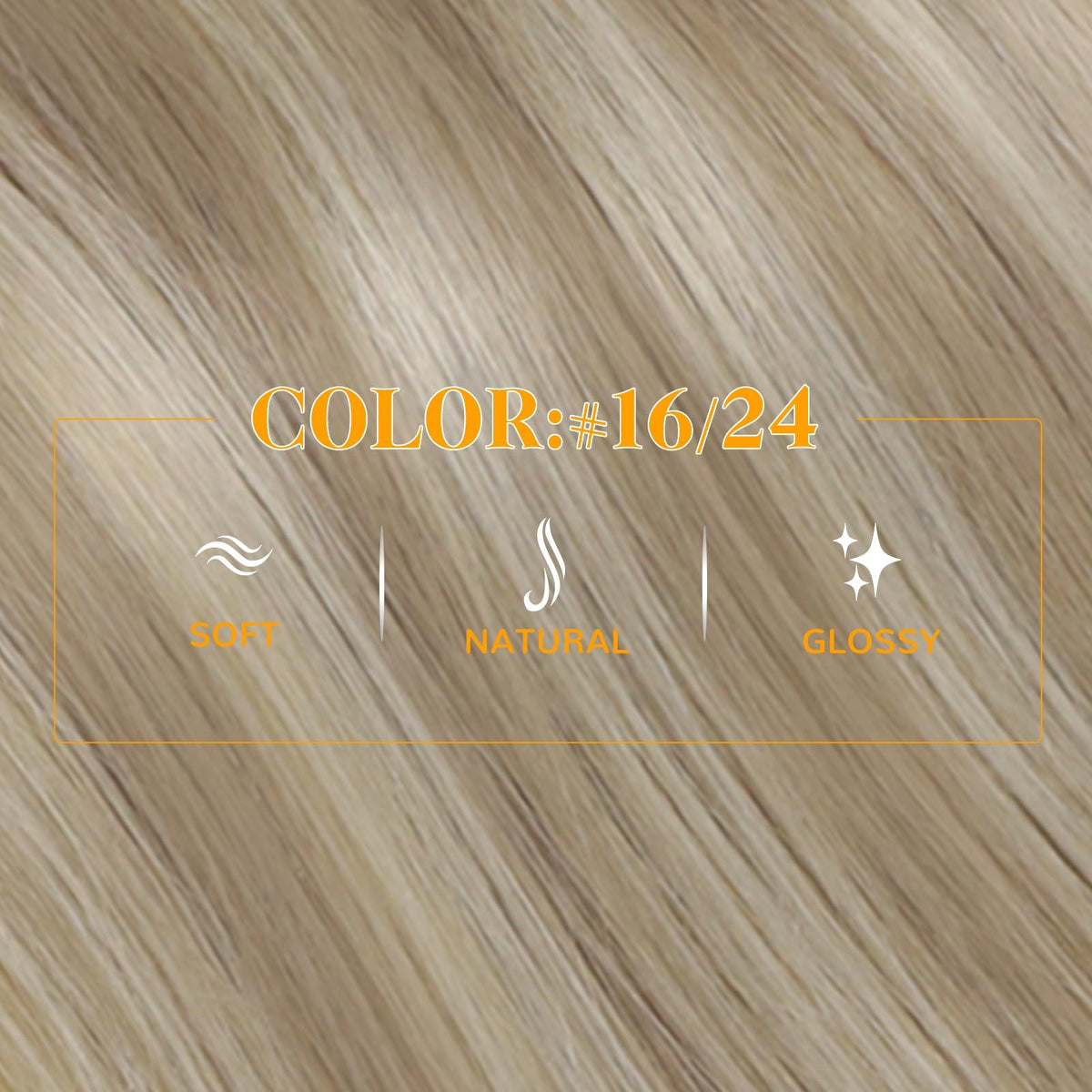 12-Inch Golden Blonde Human Hair Ponytail Extension - Easy Application