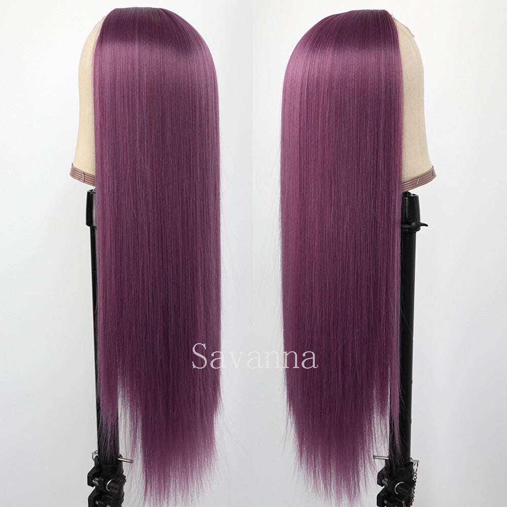 Synthetic Lace Front Wig - Heat Resistant Middle Part Cosplay Hair