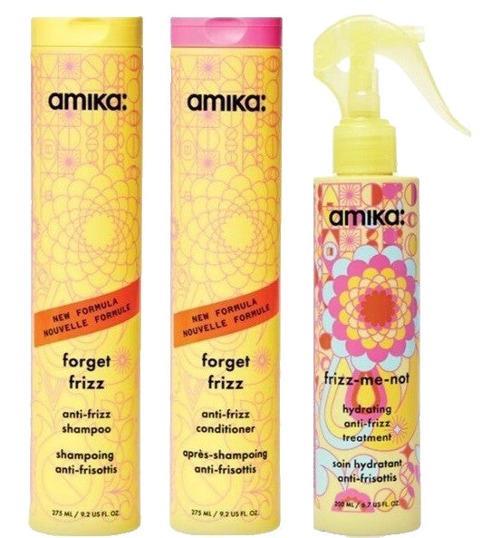 Anti-Frizz Hair Treatment Set - Hydrating Shampoo, Conditioner & Spray