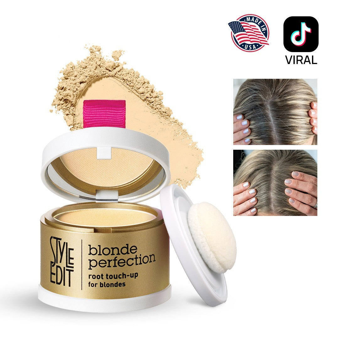 Blonde Root Touch Up Powder - Gray Coverage, Sweat & Rain Resistant