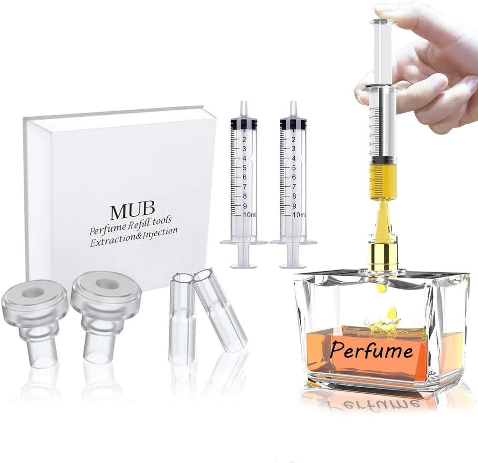 Perfume Refill Pump Tools for Extracting and Transferring Fragrance