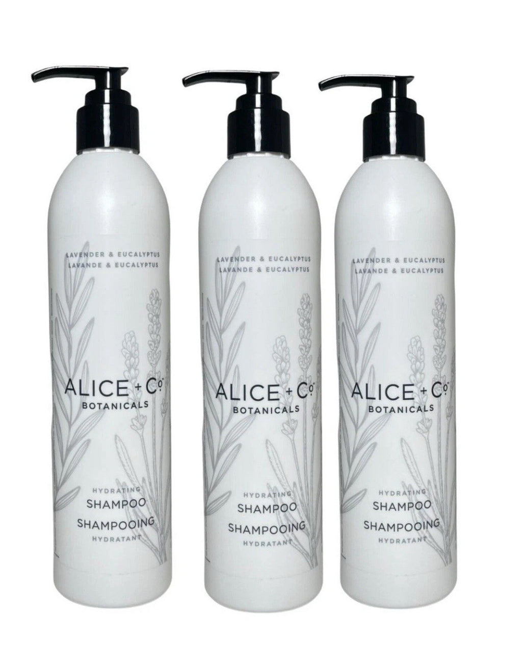 Hydrating Lavender & Eucalyptus Shampoo Set - 3 Bottles 12oz