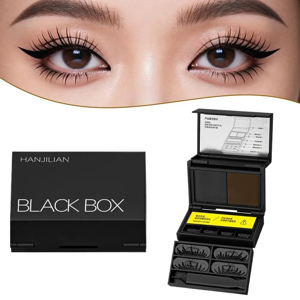 3-in-1 Portable Eye Makeup Kit with Lash Stamp & Beauty Mark Applicator