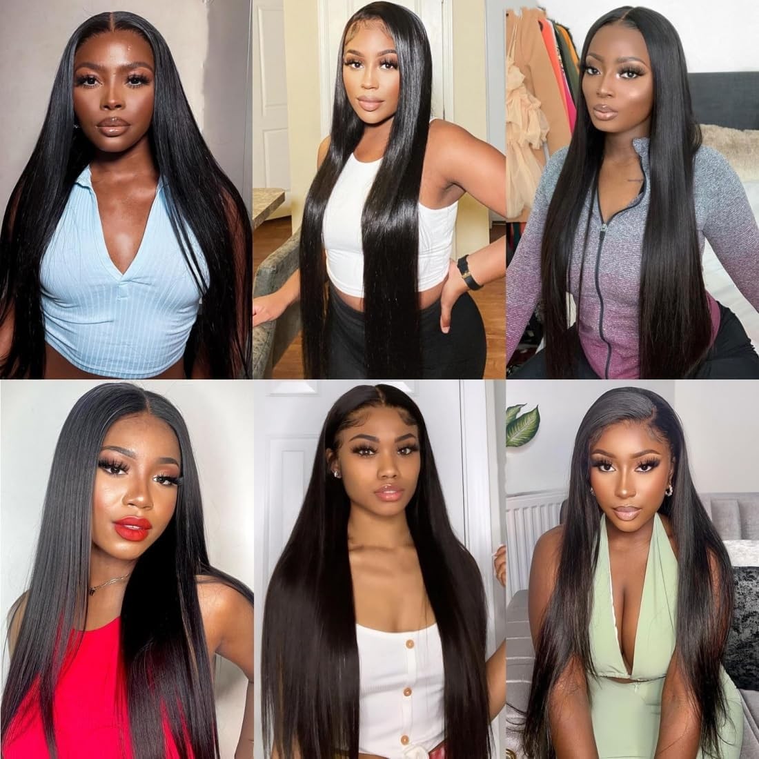 Brazilian Virgin Hair Extensions 14 16 18 Inch Natural Black 3 Bundles