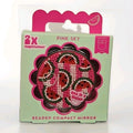 Pink Beaded Compact Mirror – Pocket-Sized Purse Makeup Mirror