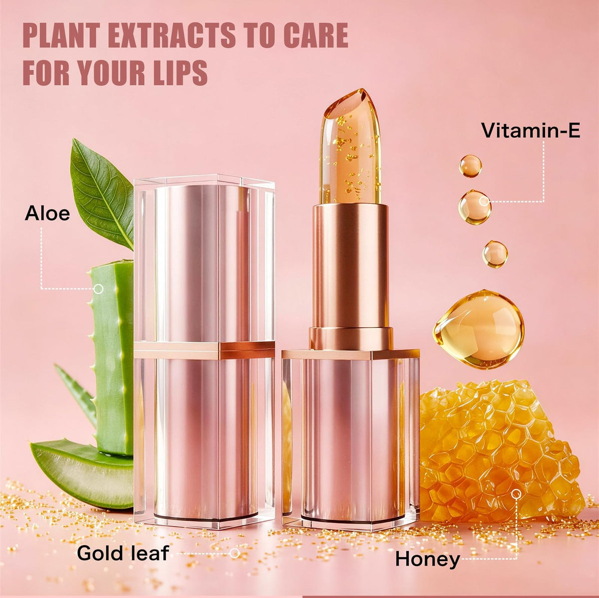 Color Changing Lipstick for Mature Lips – Hydrating, Long-Lasting Color (1pc)