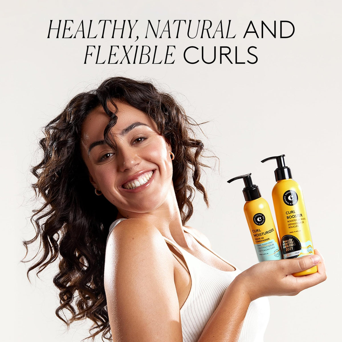 Curly Hair Curl Boosting System - Moisturizer, Gel & Leave-In 3-Piece Set