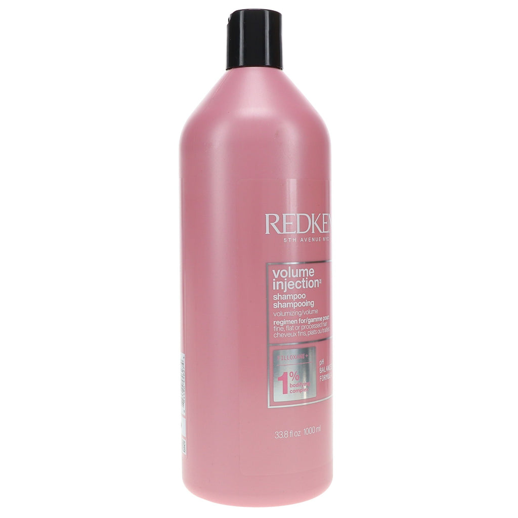 Redken Volume Injection Shampoo 33.8 oz - Boosts Fine Hair, Adds Body & Shine